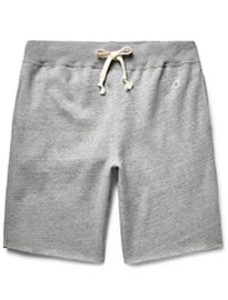 Todd Snyder + Champion Cut-off Fleece-back Cotton-blend Jersey Shorts