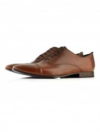 Topman Dune Tan Lace Up Toe Cap Shoes