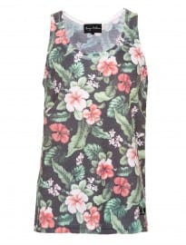 Topman Serge Denimes Floral Print Vest 