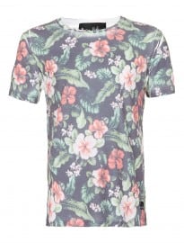 Topman Serge Denimes Floral Print T-shirt 