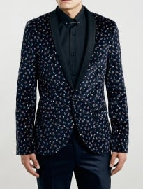 Topman Noose And Monkey Floral Blazer 