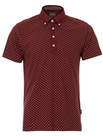Topman Peter Werth Ritchie Polka Dot Polo Shirt