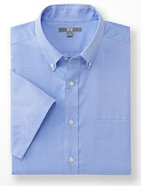 Uniqlo Men Dry Easy Care Short Sleeve Shirt