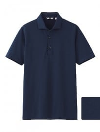 Uniqlo Men Dry Shirt Collar Short Sleeve Polo Shirt B
