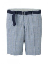 Uniqlo Men Belted Shorts Glen Check