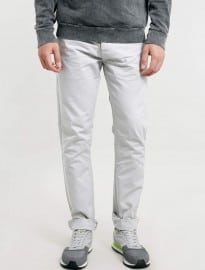 Topman Light Grey Vintage Slim Chinos