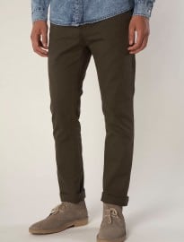 Topman Khaki Skinny Chinos