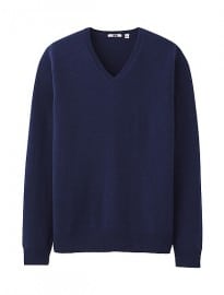 Uniqlo Men Cashmere V Neck Sweater A