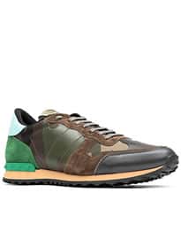 Valentino Full Leather Camo Trainers