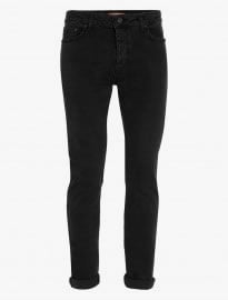 Topman Premium Washed Black Stretch Skinny Jeans