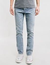 Topman Light Wash Classic Skinny Fit Jeans