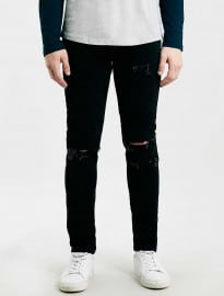 Topman Black Ripped Skinny Fit Jeans