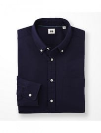 Uniqlo Men Oxford Slim Fit Long Sleeve Shirt+