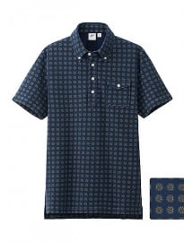 Uniqlo Men Michael Bastian Washed Short Sleeve Polo Shirt