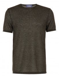 Topman Black And Gold Lurex Tee