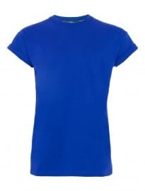 Topman Solid Blue High Roll T-shirt