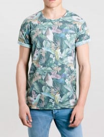 Topman Tropical Birds Roller T-shirt