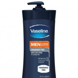 Vaseline Men Fragrance Free Body And Face Lotion