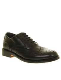 Ask The Missusthorn Brogue Lace Black Leather