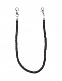 Topman Brown Leather Wallet Chain