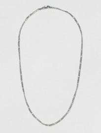 Topman Gunmetal Stainless Steel Chain Necklace 