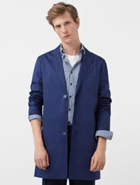He By Mango Lightweight Cotton Trench