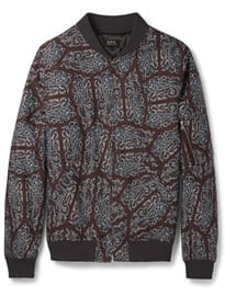 A.p.c. Slim-fit Paisley-print Cotton Bomber Jacket