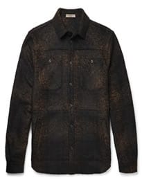 Bottega Veneta Slim-fit Checked Wool-blend Flannel Overshirt