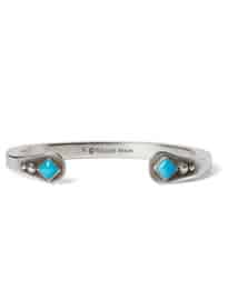 Peyote Bird Karl Nataani Sterling Silver And Turquoise Cuff