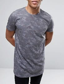 New Look Camo T-shirt In Grey