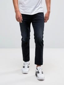 Diesel Jifer Regular Slim Taper Cropped Jean 900 Dark Wash