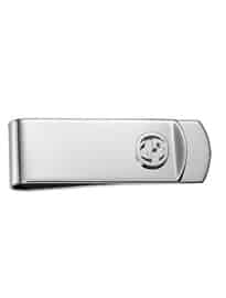 Gucci Interlocking G Sterling Silver Tie Clip