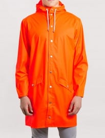 Topman Rains Orange Long Waterproof Jacket