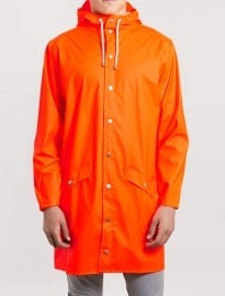 Topman Rains Orange Long Waterproof Jacket