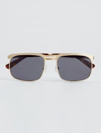 Topman Tmd Gold Navigator Sunglasses