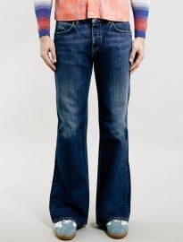 Topman Tmd Dark Wash Flares