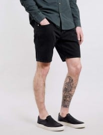 Topman Black Denim Shorts