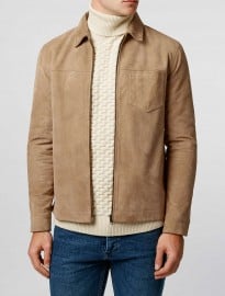 Topman Ltd Roadtrip Suede Harrington Jacket