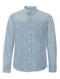 Topman Slim-fit Chambray Shirt