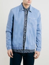Topman Ltd Laurel Canyon Blue Denim Over Shirt