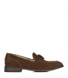 Reiss Stasko Tassel Loafers Tobacco