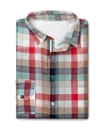 He By Mango Madras Check Slim-fit Shirt