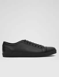 Reiss Chainey Leather Lace Pumps Black