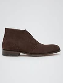 Reiss Aden Suede Chukka Boots Dark Brown