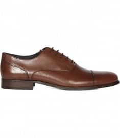 Reiss Bologne Toe Cap Oxford With Leather Sole Tan