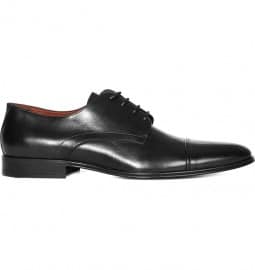Reiss Toronto Double Sole Toe Cap Derby Shoes Black