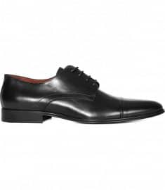 Reiss Toronto Double Sole Toe Cap Derby Shoes Black