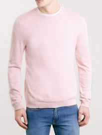Topman Pink Crew Neck Jumper