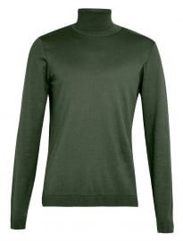 Topman Khaki Roll Neck Jumper