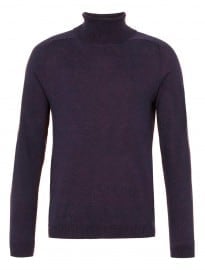 Topman Purple Marl Roll Neck Jumper